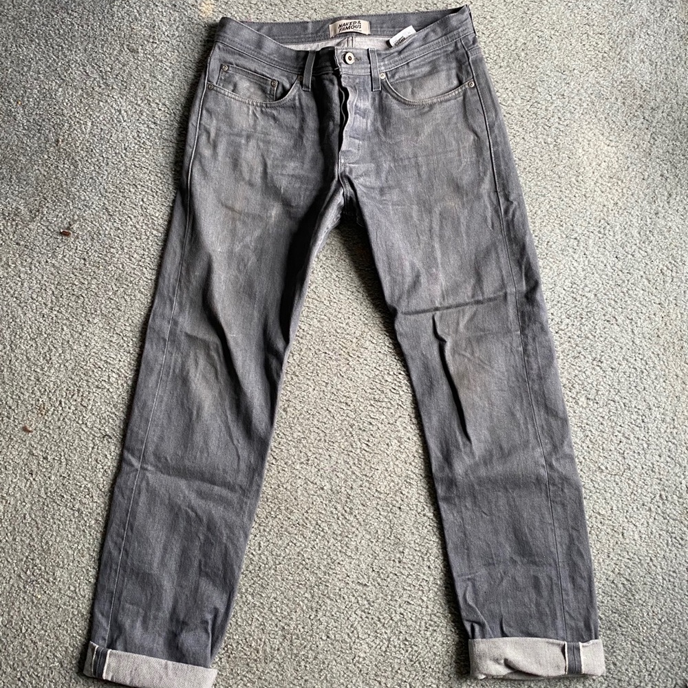 Naked and Famous Grey Selvedge Weird Guy